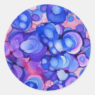 色のドロップ ラウンドシール