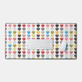 色のハート デスクマット (キーボード&マウス)