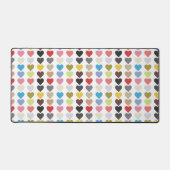 色のハート デスクマット (正面)