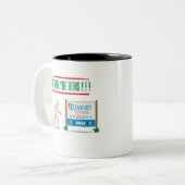 色のバイデン氏のブリトーのマグ ツートーンマグカップ (正面左)