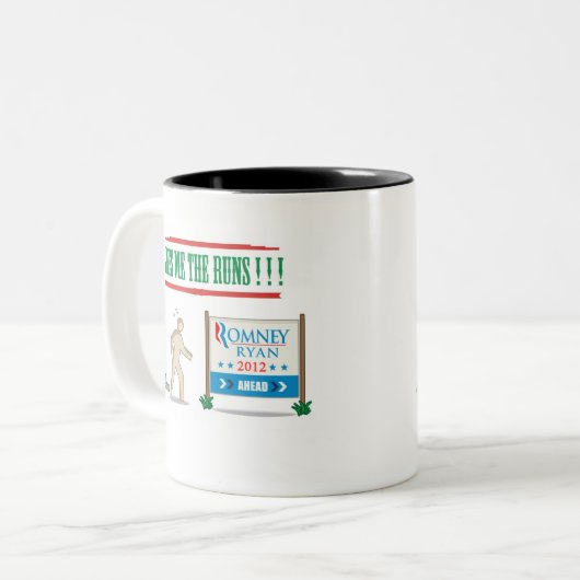 色のバイデン氏のブリトーのマグ ツートーンマグカップ (正面左)