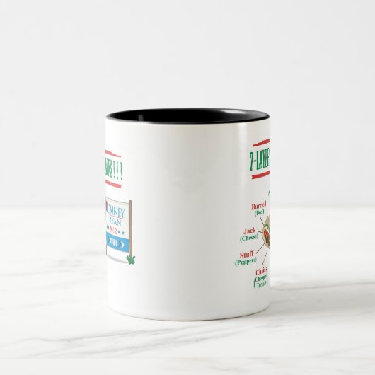 色のバイデン氏のブリトーのマグ ツートーンマグカップ (中央)