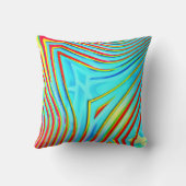 色のバーストのパターン クッション (裏面)