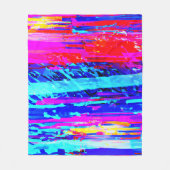 色のバーストのパターン フリースブランケット (正面)