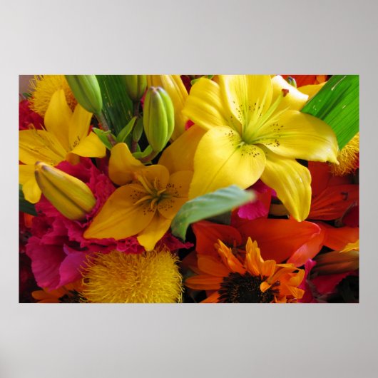 色のバーストのポスター ポスター (正面)