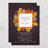 色のバースト招待状 招待状 (正面/裏面)