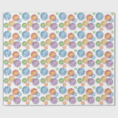 色のバースト ラッピングペーパー (フラット)