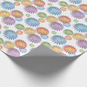 色のバースト ラッピングペーパー (角)