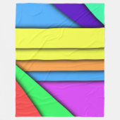 色のバー フリースブランケット (正面)