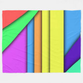 色のバー フリースブランケット (正面(横))