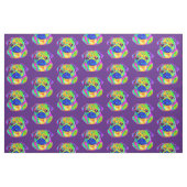 色のパグ ファブリック (ファットクウォーター)