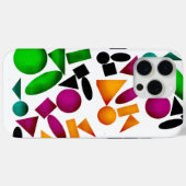 色のパターンのユニークな形 Case-Mate iPhoneケース (裏面 (横))