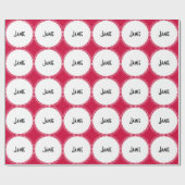 色のパーソナライズされた折り返し紙 ラッピングペーパー (フラット)