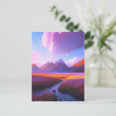 色のフィールドを流れる ポストカード (スタンド正面)