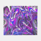 色のブラシの切り替えフリースブランケット フリースブランケット (正面(横))