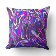 色のブラシの切り替え装飾用クッション