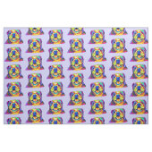 色のブルドッグ ファブリック (ファットクウォーター)