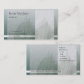 色のブロックおよび葉 名刺 (正面/裏面)