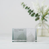 色のブロックおよび葉 名刺 (スタンド正面)