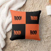 色のブロックのハロウィンの枕 クッション (ブランケット)