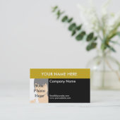 色のブロックの写真の名刺 名刺 (スタンド正面)