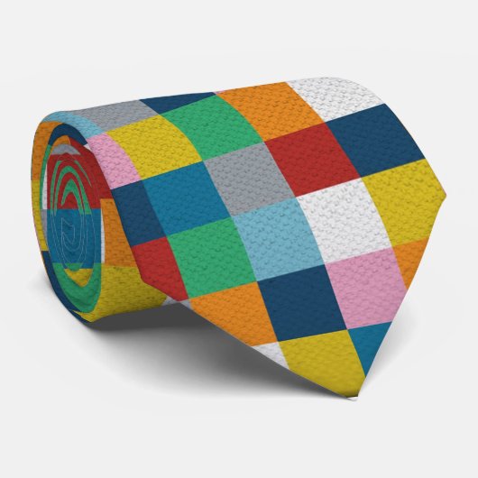 色のブロック ネクタイ (ロール)