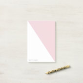 色のブロック-ピンクのパーソナライズな後it®ノート ポストイット (デスク上)