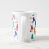 色のプードル ジャンボコーヒーマグカップ (裏面)