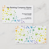 色のペンキはカードを滴らせます 名刺 (正面/裏面)