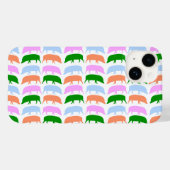 色のホッ数々のグピンク青グリーンのオレンジ Case-Mate iPhoneケース (裏面 (横))
