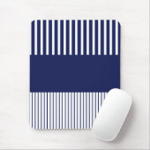 色のポップ・アートのストライプ – 青と白 マウスパッド (マウス)