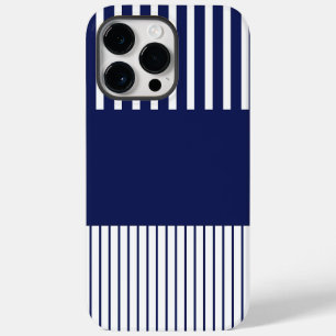 色のポップ・アートのストライプ – 青と白 Case-Mate iPhone 14 PRO MAXケース
