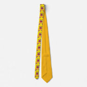 色のポメラニア犬 ネクタイ (裏面)