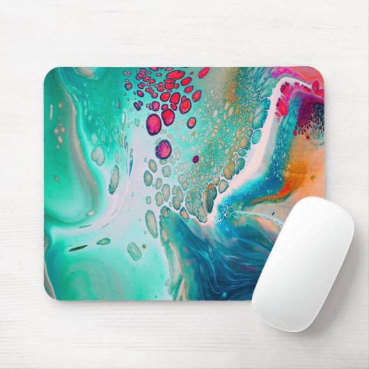 色のマーブル 電気的な潮流 マウスパッド (マウス)