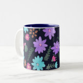 色のメキシ数々のコの花海軍 ツートーンマグカップ (正面左)