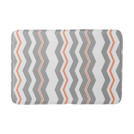 色のモダンな縦のシェブロン バスマット