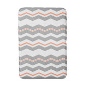 色のモダンな縦のシェブロン バスマット (正面縦)