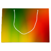 色のラスタのしぶき ラージペーパーバッグ (正面)