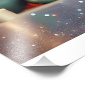 色のラド描写ルフの贅沢な数々の3D フォトプリント (角)