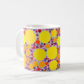 色のランダムウォーク コーヒーマグカップ (正面左)