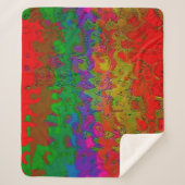 "色のレイヤード"シェルパ毛布 シェルパブランケット (正面)