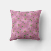 色のロマンチックなピンクのゼラニウムの花 クッション (裏面)