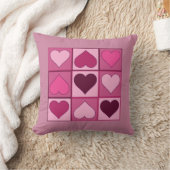 色のロマンチックなピンクのハート上下に クッション (ブランケット)