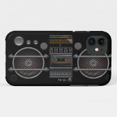 色のヴィンテージのゲットーの発破工 Case-Mate iPhoneケース (裏面(横))