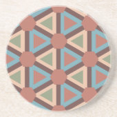 色の万華鏡のように千変万化するパターン-先住民 コースター (正面)