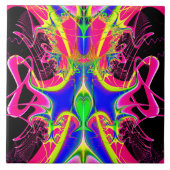 色の不協和音のフラクタル タイル (正面)