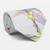 色の中で渦巻数々のく泡パターン ネクタイ (ロール)