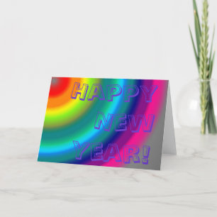 色の丸、新年おめでとう！ シーズンカード