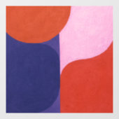 「色の交渉」カラフル抽象芸術 ウィンドウサイン (シート)