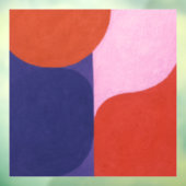 「色の交渉」カラフル抽象芸術 ウィンドウサイン (シート3)